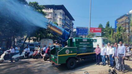 वायु प्रदूषण को रोकने के लिए उल्हासनगर महानगरपालिका ने खरीदी मिस्ट मशीन