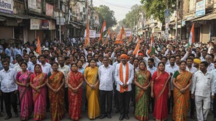 बांग्लादेश में कथित अत्याचारों के खिलाफ येवला में आक्रोश, अंतरराष्ट्रीय मुद्दे पर विरोध प्रदर्शन