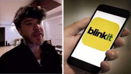 साउथ दिल्ली में रह रहे अमेरिकी युवक का वीडियो वायरल, 6 मिनट में Blinkit की डिलीवरी देख हैरान