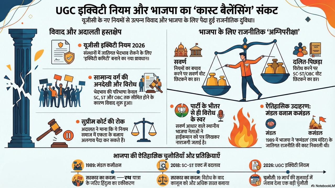 BJP and UGC Infographic
