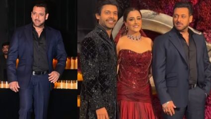 सलमान खान ने स्टाइलिश एंट्री से रौशन किया नुपूर सेनन-स्टेबिन बेन रिसेप्शन, वायरल हुआ वीडियो