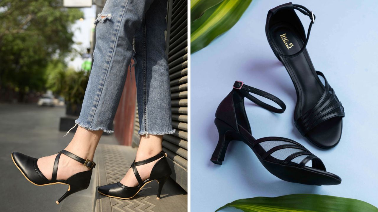 ब्लैक कलर एंकल लूप वेस्टर्न सैंडल- वेलेंटाइन वीक में आप कुछ नया पहनने की सोच रहे है तो इस फुटवियर के ऑप्शन को चुन सकती है। इस तरह की सैंडल को आप खासकर वेस्टर्न ड्रेस के साथ शामिल कर सकती हैं। ऐसी सैंडल्स को आप अगर वेलेंटाइन वीक के दौरान अपने आउटफिट के साथ पहनेगी, तो यह आपके लुक को और बेहतर बनाने में मदद करेगी साथ ही खूबसूरती में चार चांद लगा देते है।