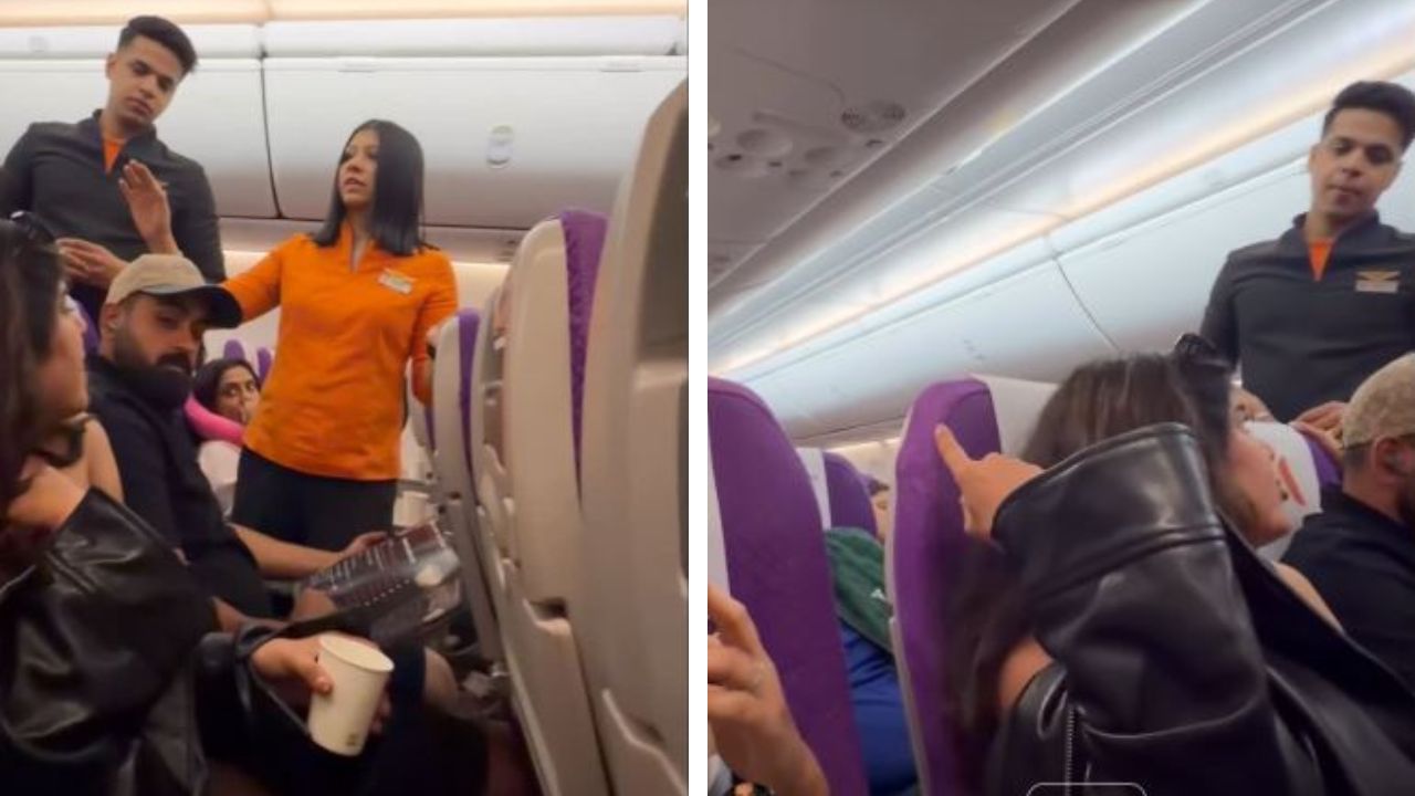 फ्लाइट में सीट को लेकर क्लेश: महिला यात्रियों की बहस का वीडियो वायरल, सिविक सेंस पर उठे सवाल