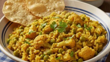 घर पर आसान विधि के साथ बनाएं विंटर स्पेशल मटर गोभी खिचड़ी, स्वाद ऐसा कि, हर कोई कहें वाह