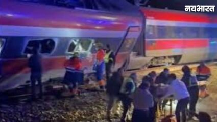 स्पेन में रेल हादसों का सिलसिला जारी: बार्सिलोना में दीवार गिरने से ट्रेन पटरी से उतरी, 15 घायल