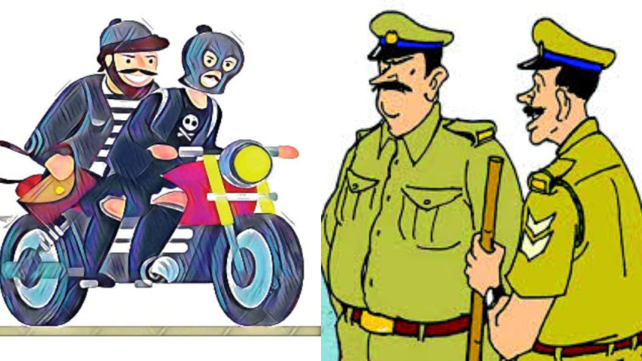 व्यस्त इलाके में चोर बेखौफ, धुले में SBI परिसर से 15 मिनट में बाइक चोरी; CCTV के साए में चोरी