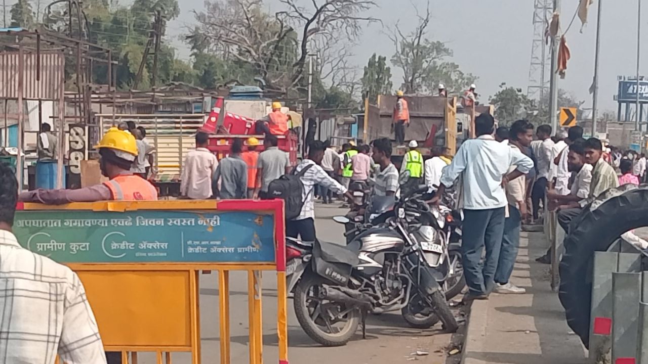 NH 361 से हटाया गया अतिक्रमण, अतिरिक्त पुलिस बल तैनात, कुछ समय रही तनाव की स्थिति