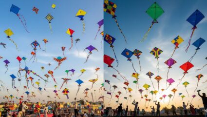 पतंगों से सजा नासिक, आसमान में कॉम्पिटिशन, जमीन पर म्यूजिक; मकर संक्रांति पर छाया पतंगबाजी का जोश