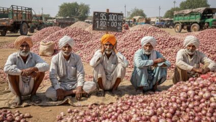 उत्पादन बढ़ा, आमदनी घटी-देश का 34% प्याज पैदा करने वाला नासिक, किसानों पर कीमतों की मार