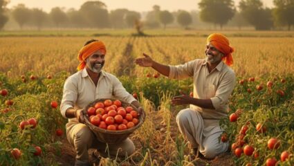 प्याज में अनिश्चितता, टमाटर ने दी राहत: अंतिम सीजन बना वरदान, किसानों के चेहरे खिले