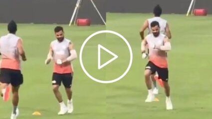 अभ्यास के दौरान मस्ती के मूड में दिखें विराट कोहली, अर्शदीप सिंह की नकल करते हुए वीडियो हुआ वायरल