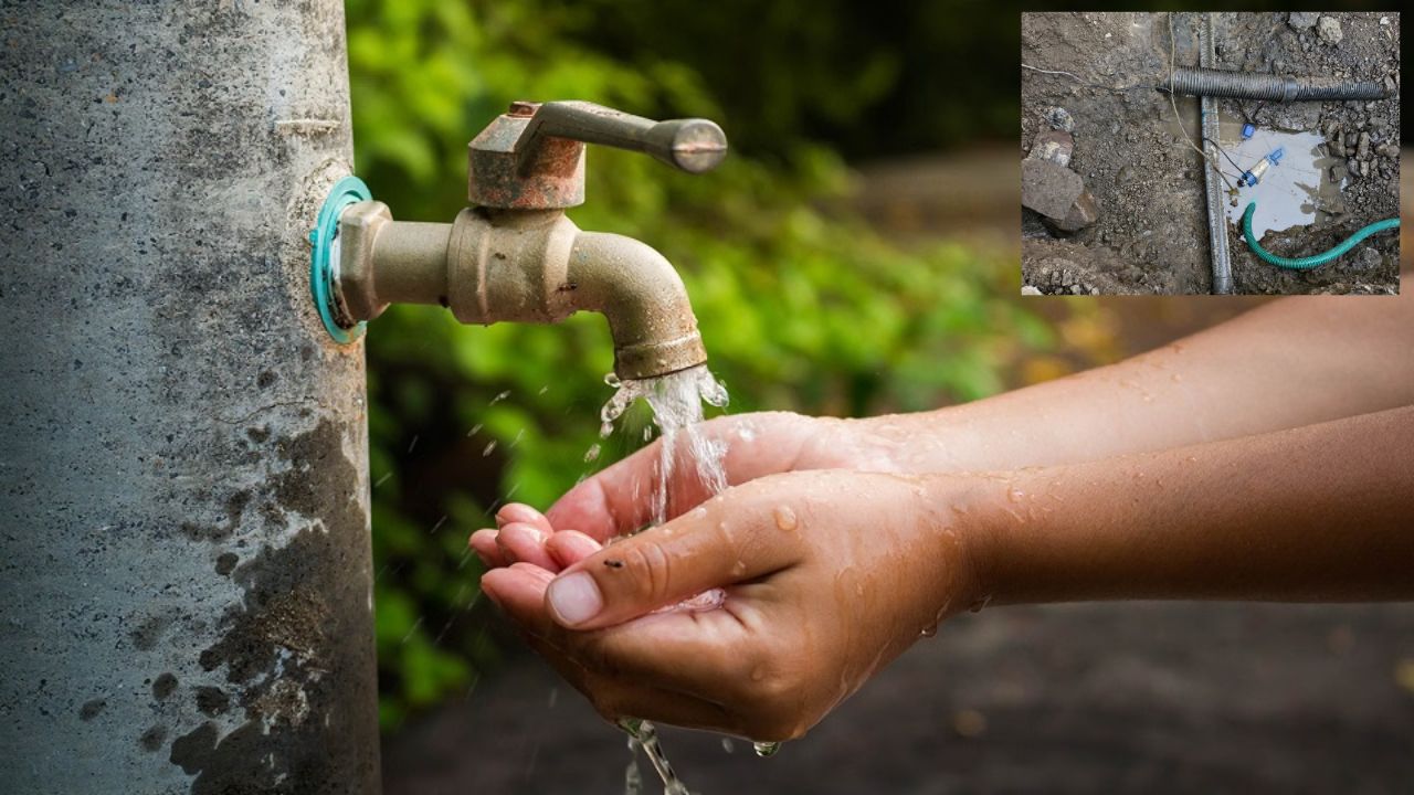 हर घर जल योजना की पोल खुली, गंदी नालियों में लगे नल का वीडियो दिखाते ही जल शक्ति मंत्री हैरान