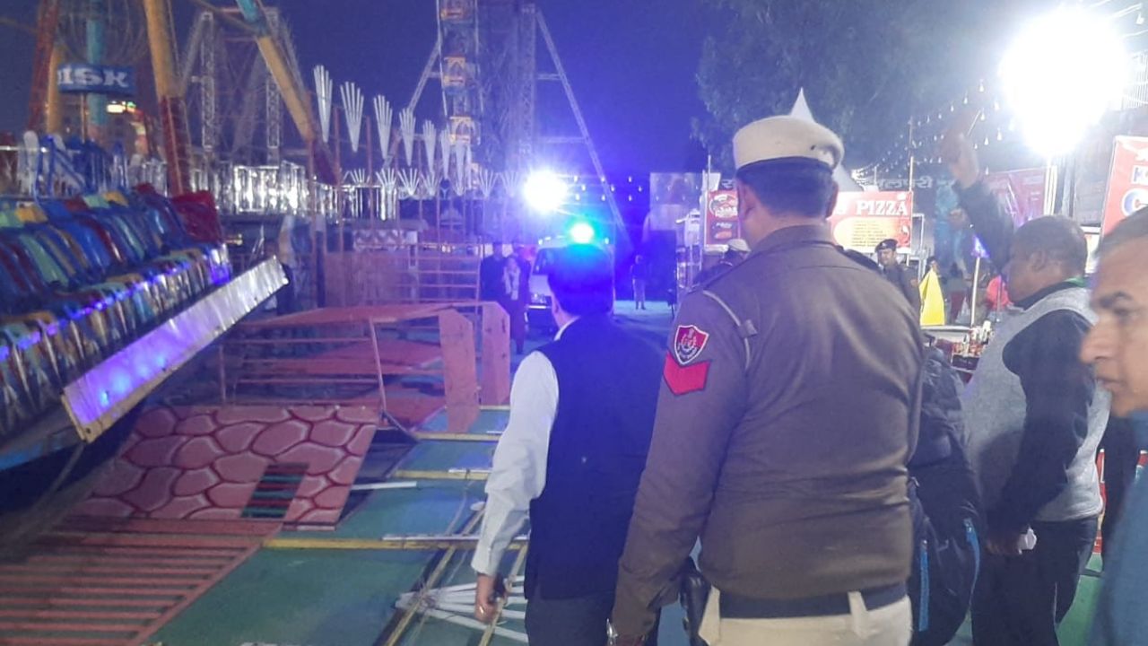 हरियाणा के सूरजकुंड में झूला टूटा…इंस्पेक्टर की मौत, कई पर्यटक घायल, Video देखें