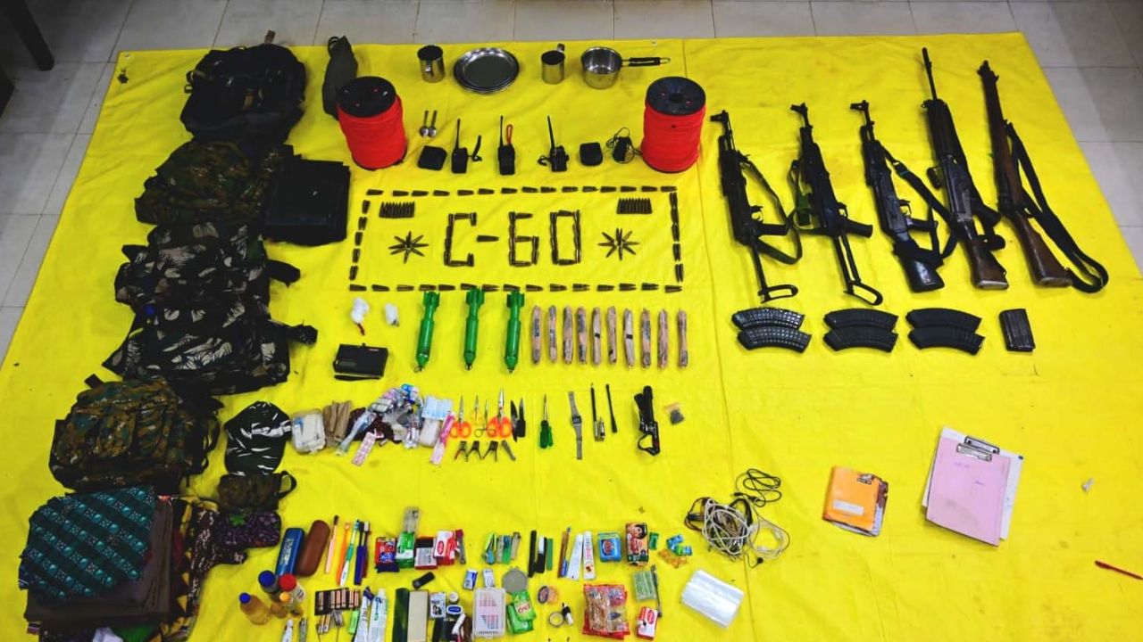 मुठभेड़ में 7 नक्सली ढेर, जिन पर कुल 71 लाख रुपये का इनाम घोषित था