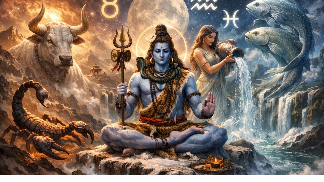 महाशिवरात्रि 2026 को कुंभ और मकर समेत इन 4 राशियों पर बरसेगी महादेव की बंपर कृपा, जबरदस्त धन आगमन के योग