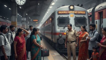 बिना डिब्बे के प्लेटफॉर्म पर पहुंची ट्रेन, 3AC टिकट वाले यात्रियों के उड़ गए होश