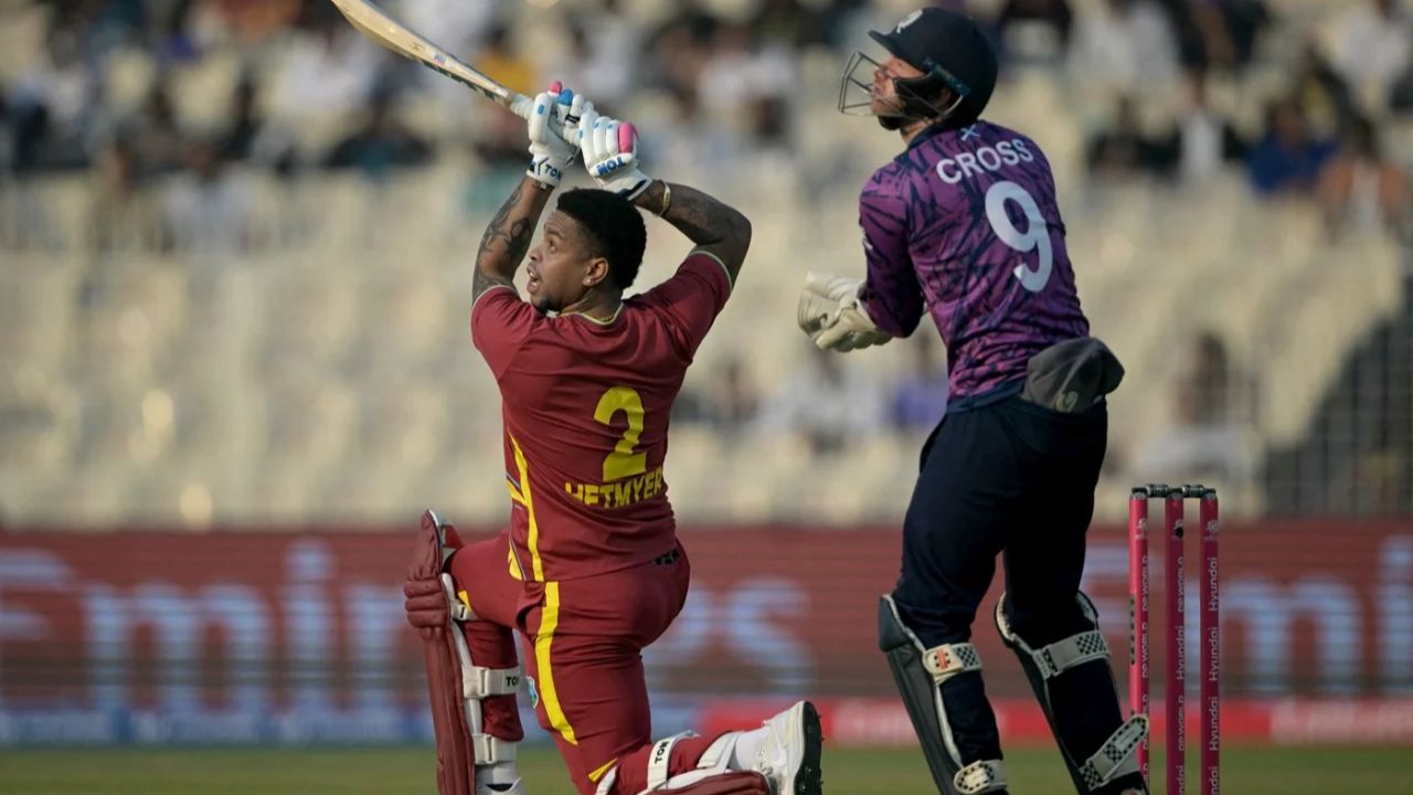 T20 World Cup 2026: शिमरोन हेटमायर की तूफानी पारी, वेस्टइंडीज ने स्कॉटलैंड को दिया 183 रनों का लक्ष्य