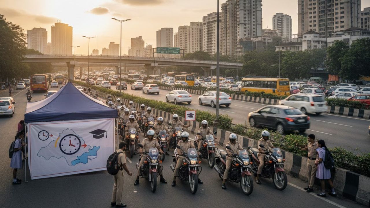 10वीं-12वीं की परीक्षा देने वालों के लिए ठाणे पुलिस की ‘खास’ पहल, जाम में फंसे तो 54 ‘राइडर्स’ पहुंचाएंगे सेंट
