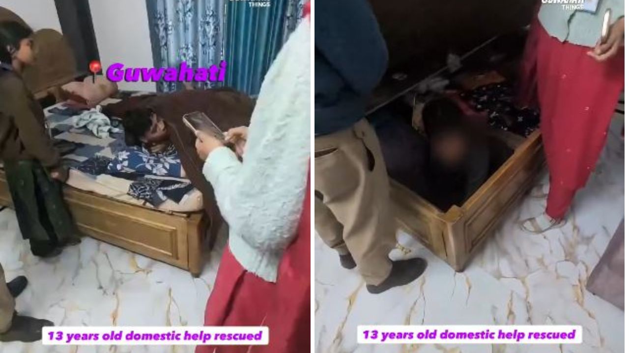 गुवाहाटी में मानवता शर्मसार: 13 साल की किशोरी को बेड के बक्से में छिपाया गया, 6 साल से करवाई जा रही थी मजदूरी