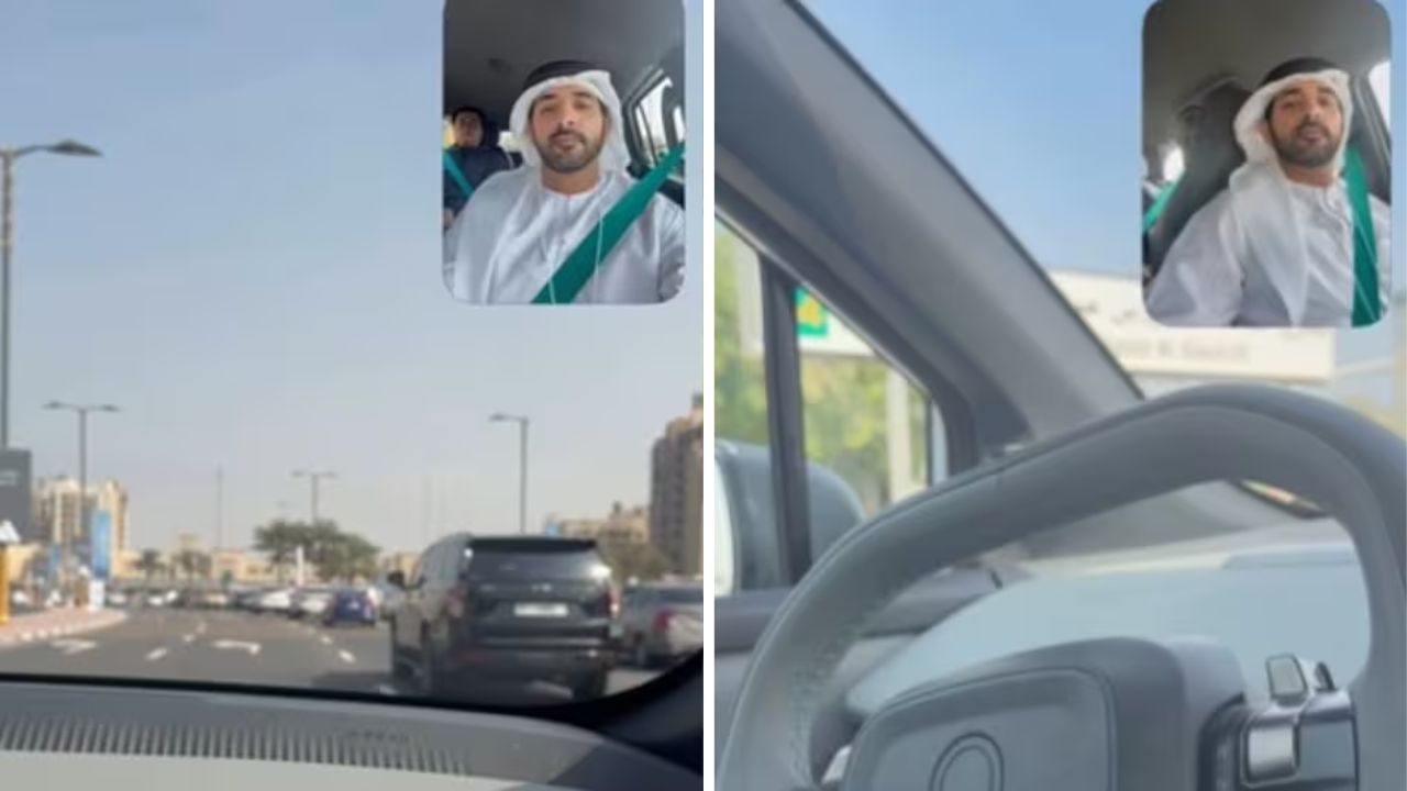 दुबई में बिना ड्राइवर की कार में घूमे क्राउन प्रिंस, वीडियो हुआ वायरल