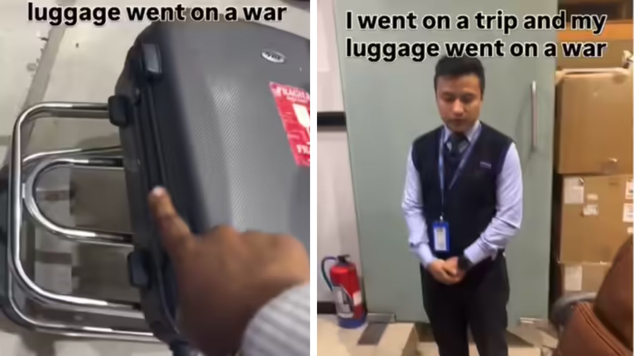 इंडिगो फ्लाइट के बाद टूटा VIP बैग, 1500 रुपये के वाउचर पर भड़की पैसेंजर; वीडियो वायरल