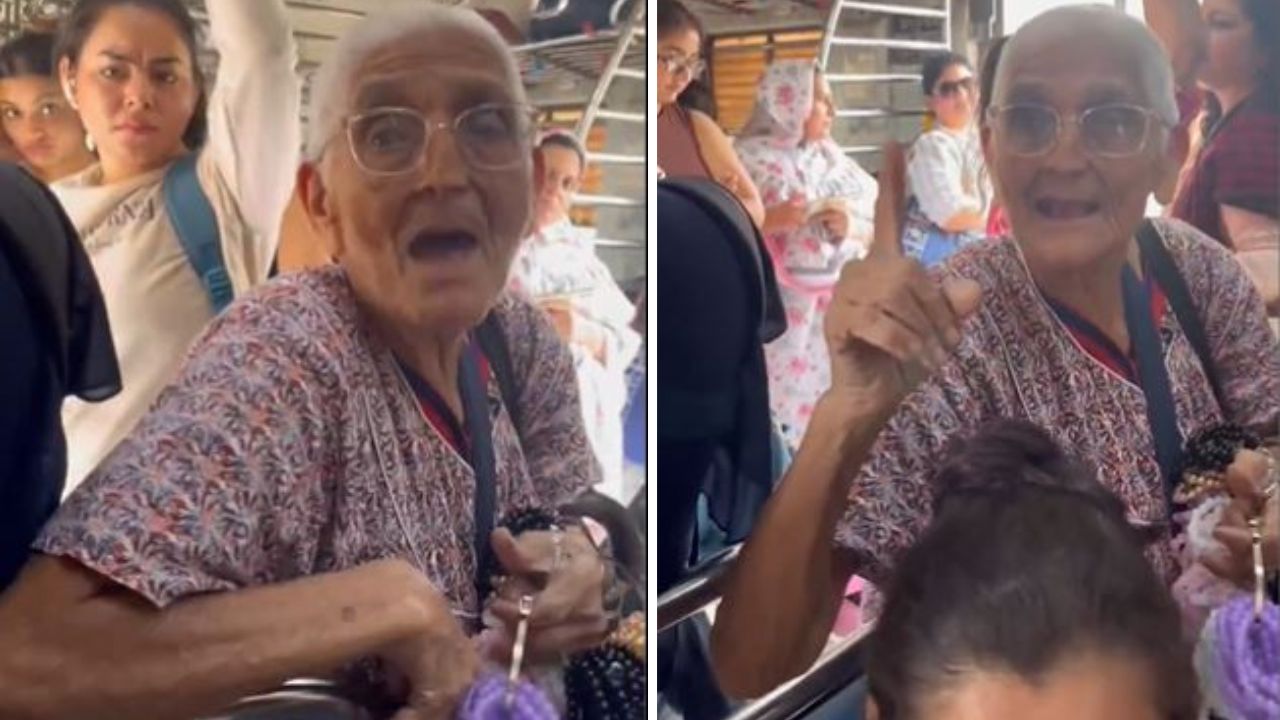 मुंबई लोकल में 89 साल की बुजुर्ग महिला बेचती दिखीं मोती के कंगन, वीडियो ने जीत लिया लोगों का दिल