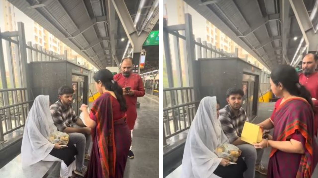 मेट्रो स्टेशन पर हुई रिंग सेरेमनी, इंतजार और नाराजगी के बीच बना यादगार पल; वीडियो वायरल