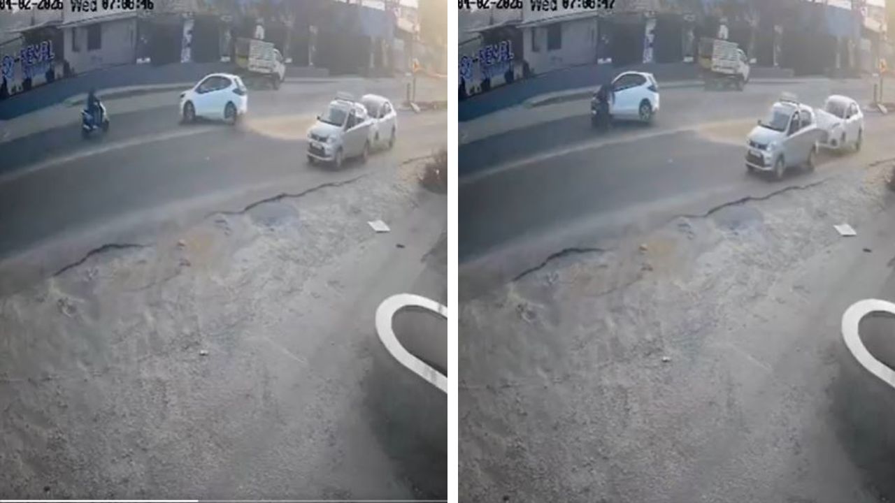 बेंगलुरु में तेज रफ्तार कैब का कहर, कई गाड़ियों को टक्कर मारने के बाद स्कूटर सवार की मौत