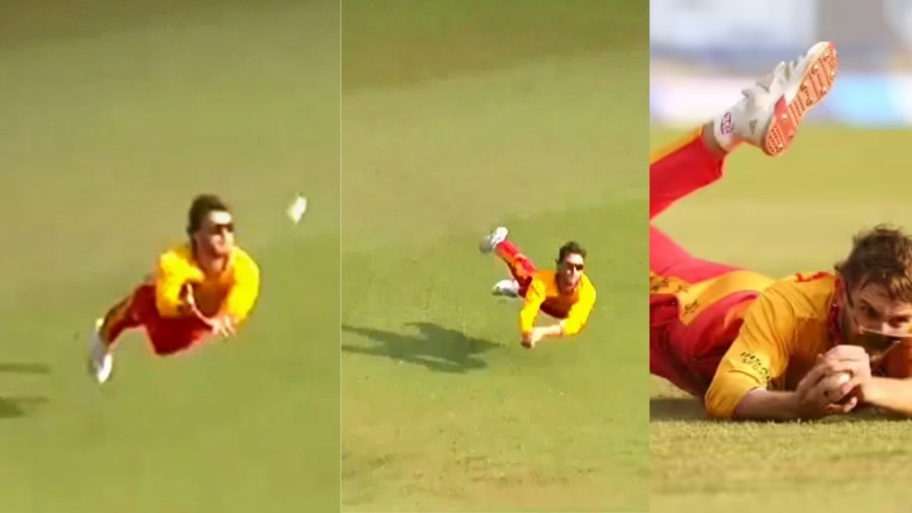 हवा में चीते की तरह मारी छलांग…लपक लिया नामुमकिन सा कैच, ZIM के खिलाड़ी ने पकड़ा कैच ऑफ द टूर्नामेंट- VIDEO