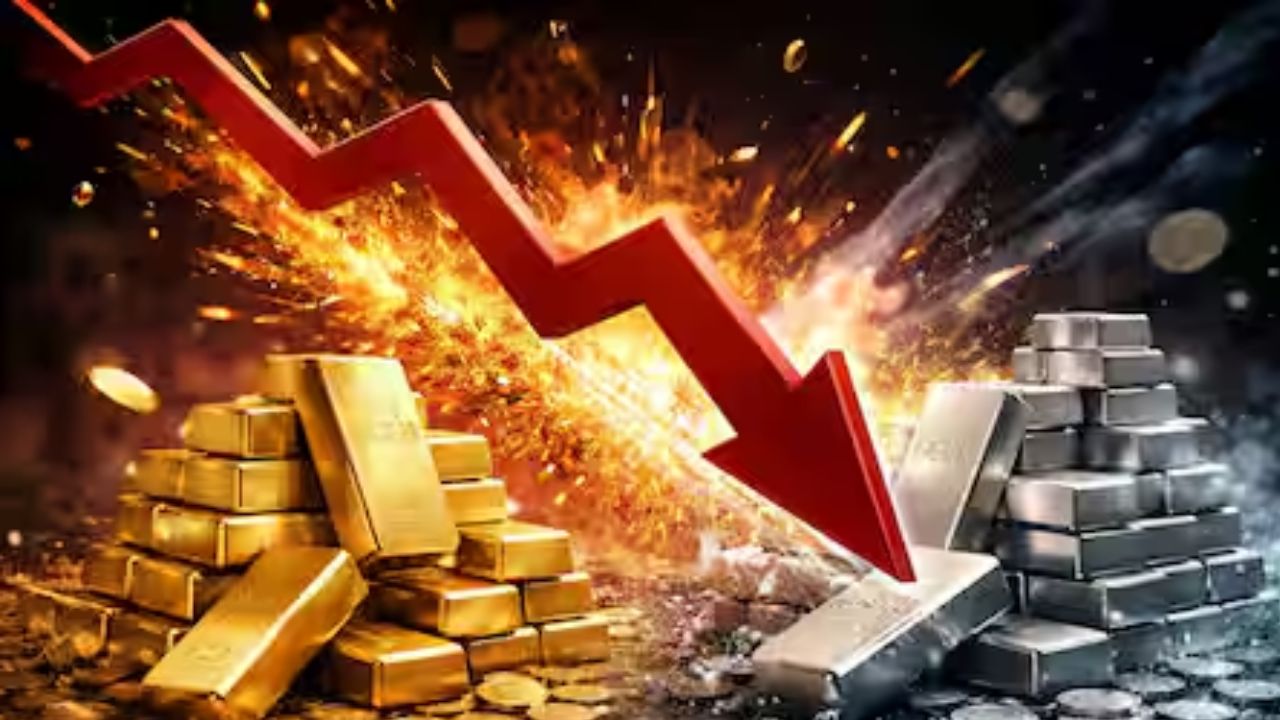 Gold-Silver Price: नहीं थम रही गिरावट…ऑल-टाइम हाई से 1,70,335 रुपये सस्ती हुई चांदी, सोना भी फिसला