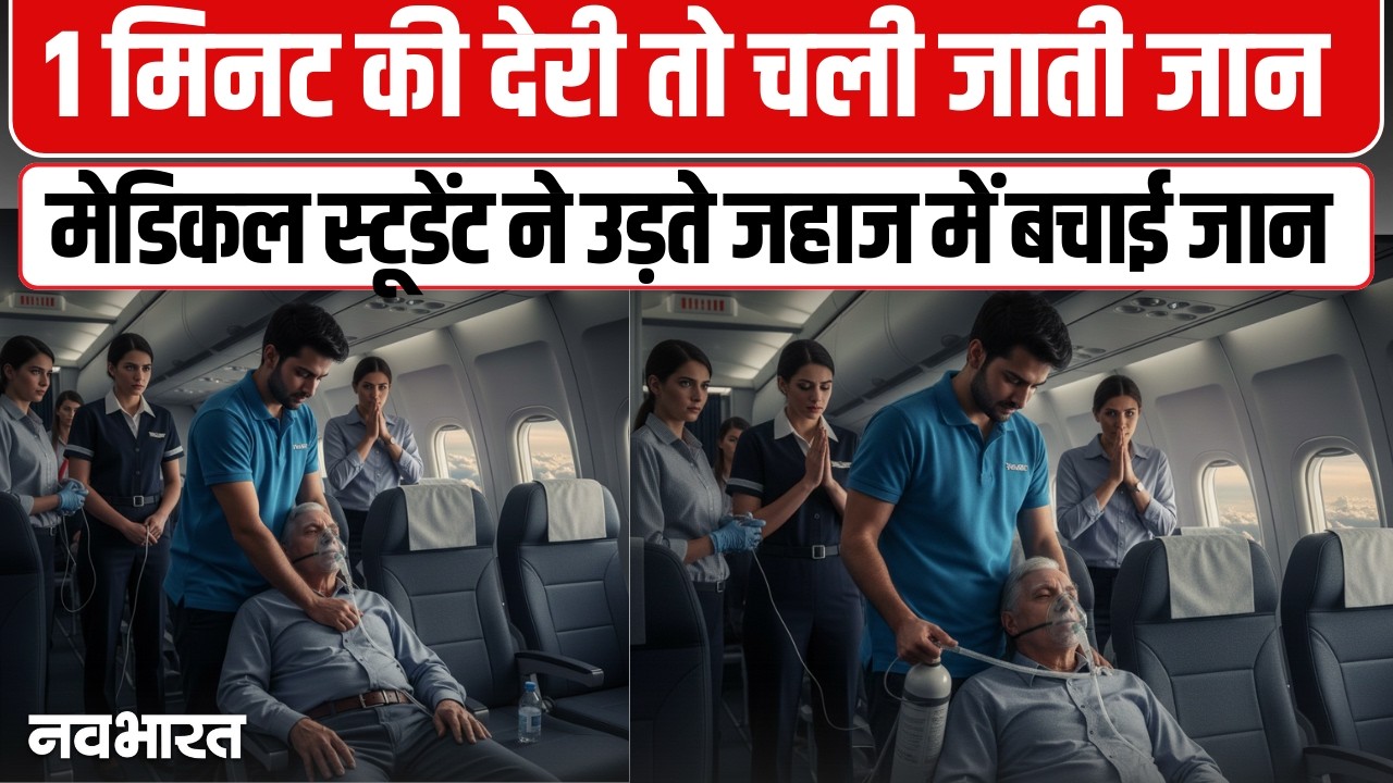 हवा में ‘देवदूत’ बना मेडिकल छात्र, 3000 फीट की ऊंचाई पर बचाई मुसाफिर की जान; इंडिगो फ्लाइट में मचा था हड़कंप