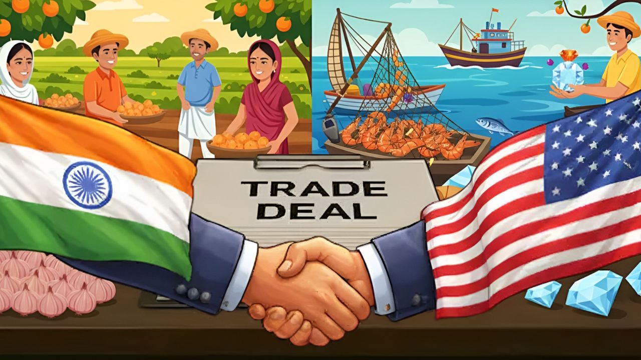 India-US Trade Deal: नागपुर-नासिक के लिए खुशखबरी, महाराष्ट्र के हीरा और सी-फूड कारोबारियों की चमकी किस्मत