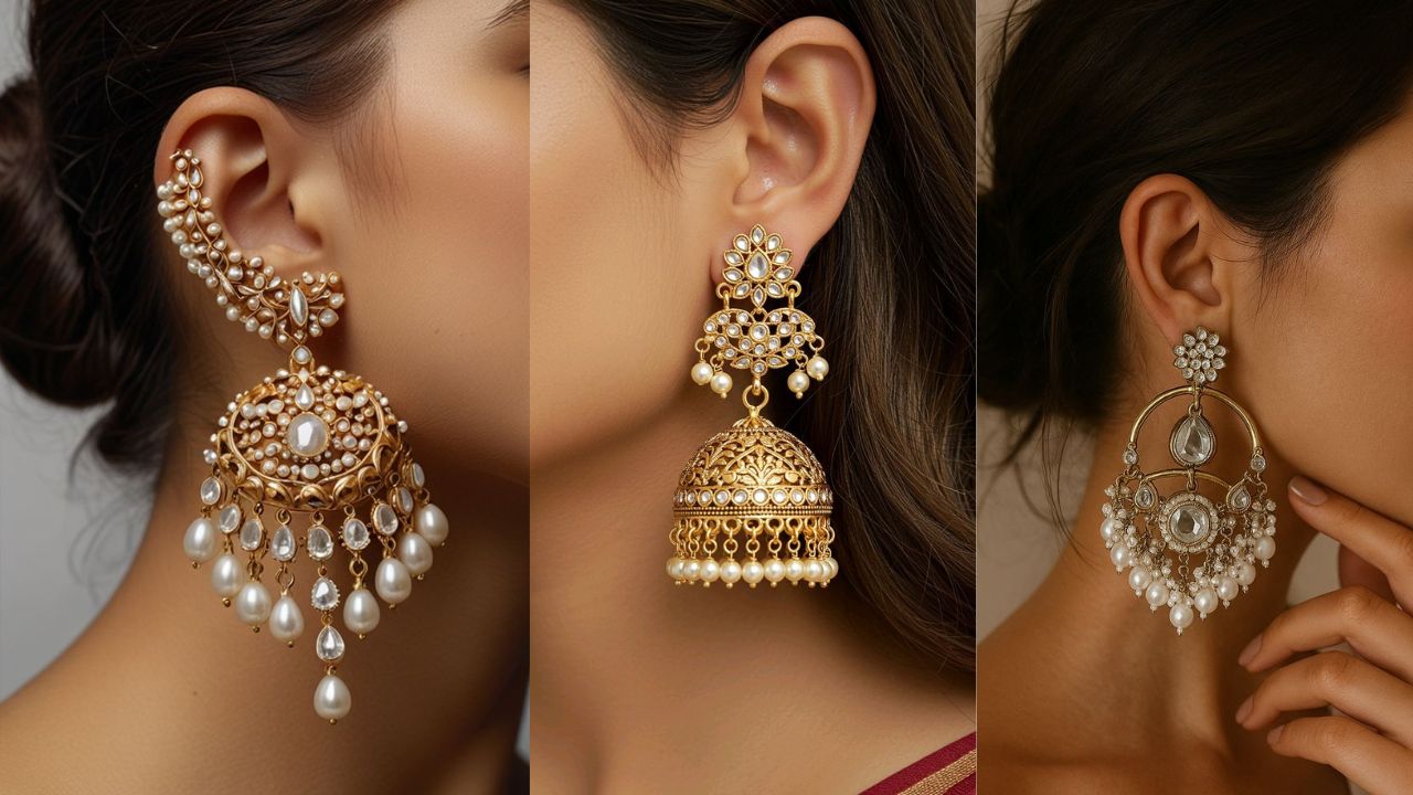 सिंपल सूट के साथ ट्राई करें ये लेटेस्ट डिजाइन वाले झुमके, मिनटों में बदल जाएगा आपका पूरा लुक!