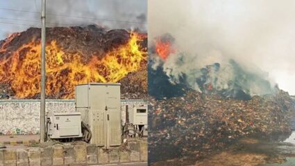 फिर सुलगा भांडेवाड़ी डंपिंग यार्ड, कचरे के ढेर में लगी भीषण आग, धुएं से नागरिकों में दहशत