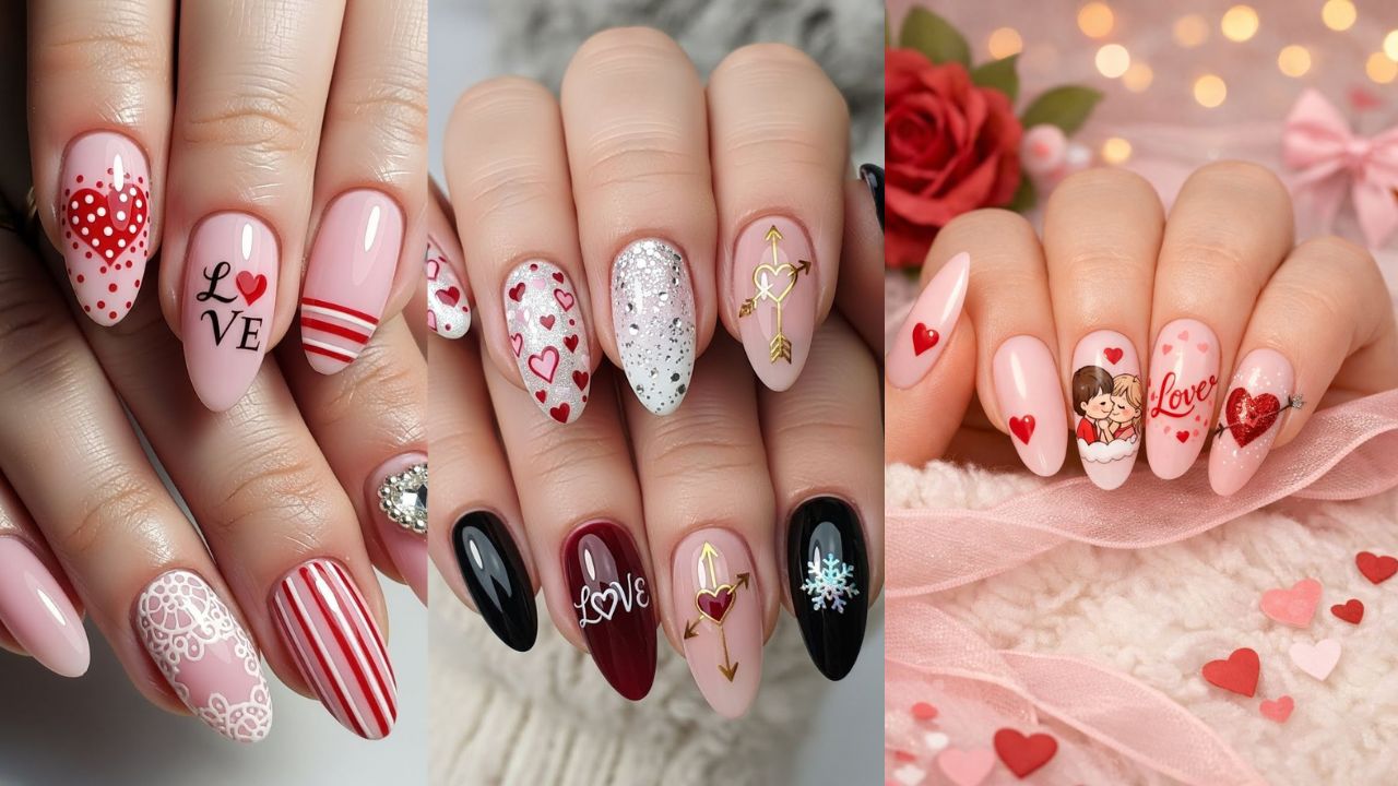 वैलेंटाइन डे पर हर महिला का सपना होता है कि वह सिर से लेकर पांव तक परफेक्ट दिखे। जब आप अपने पार्टनर का हाथ थामें तो आपकी उंगलियों की खूबसूरती उन्हें प्रभावित करने का कोई मौका न छोड़े। इस साल वैलेंटाइन नेल आर्ट को लेकर काफी एक्सपेरिमेंट किए जा रहे हैं। आप भी उनमें से कुछ डिजाइन ट्राई कर सकती हैं।