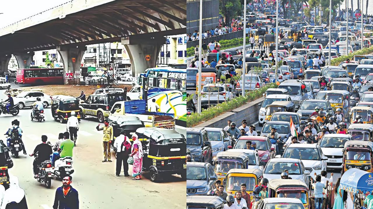 नासिक में ट्रैफिक प्लान बदला, द्वारका जंक्शन पर जाम से राहत की तैयारी, वाहनों पर पुलिस का नया सर्वे