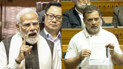गांधी, कब्र, नेहरू-इंदिरा और गद्दार…संसद में 97 मिनट बोले PM मोदी, राहुल गांधी ने 4 लाइन में दे दिया जवाब