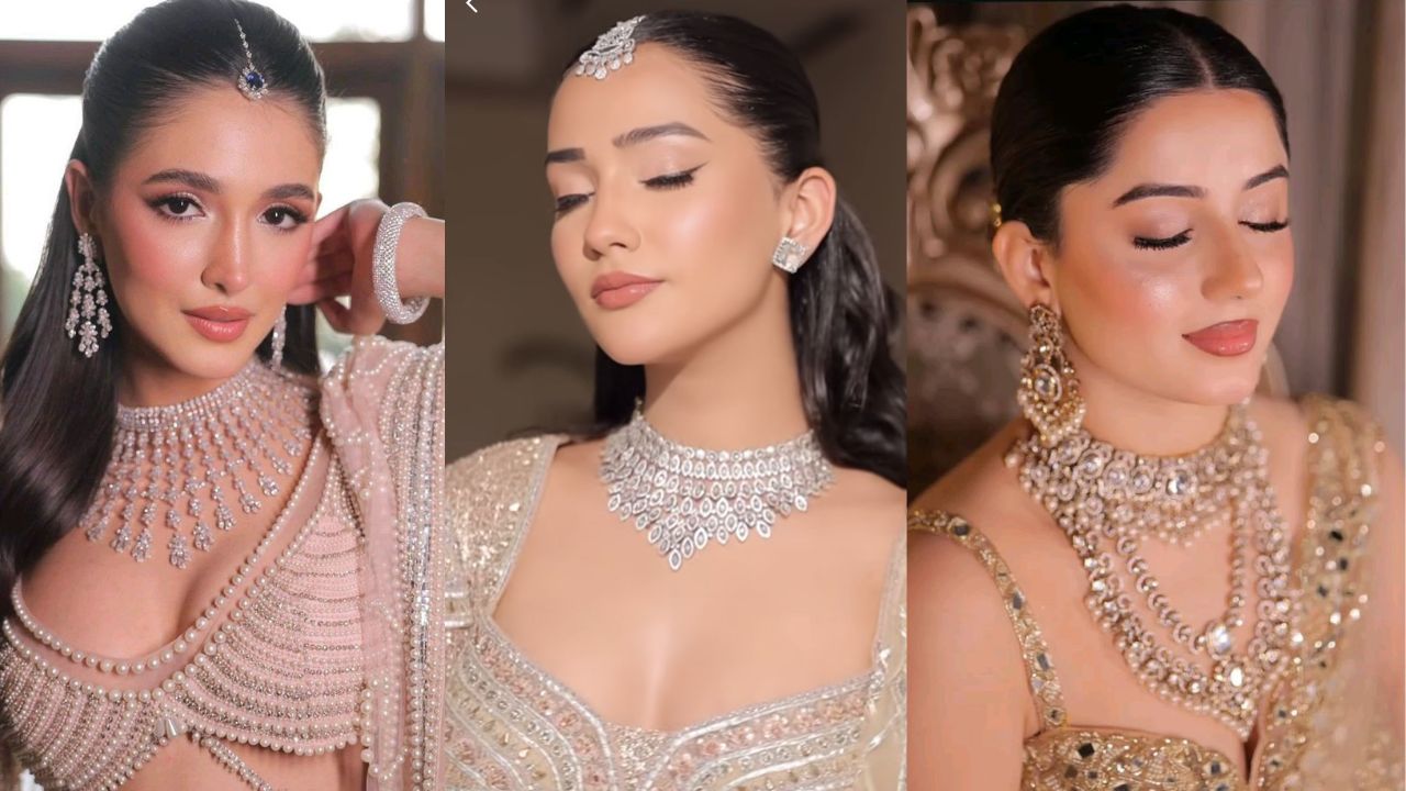 अगर आप रॉयल और मॉडर्न लुक चाहती हैं तो स्लीक बैक हेयरस्टाइल सबसे बेहतरीन है। इसमें बालों को सामने से चिपका कर पीछे पिनअप किया जाता है जिससे आपका मांगटीका पूरी तरह हाईलाइट होता है। यह स्टाइल डायमंड या स्टोन ज्वेलरी के साथ बहुत क्लासी लगता है।