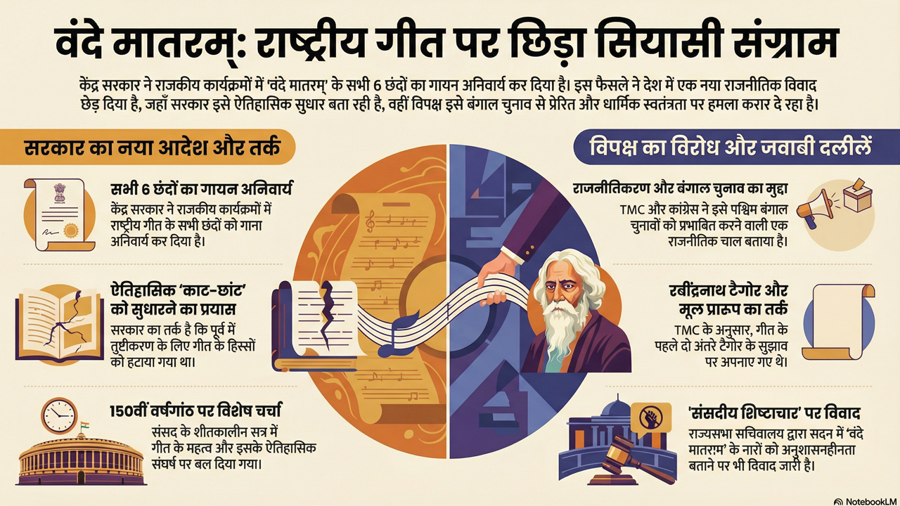 vande mataram political controversy